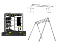Functional and cross-training rigs, racks, bridges